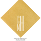 custom monogram cocktail napkins