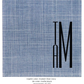 custom monogram cocktail napkins