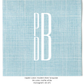 custom monogram cocktail napkins