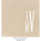 custom monogram cocktail napkins