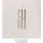 custom monogram cocktail napkins
