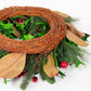 MAGNOLIA & RED BERRY WREATH - 24 INCH