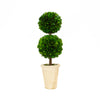 PRESERVED BOXWOOD TOPIARY - DOUBLE BALL - 20 INCH