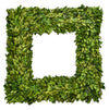 PRESERVED BOXWOOD WREATH - SQUARE - 20 INCH