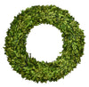 PRESERVED BOXWOOD WREATH - ROUND - 20 INCH