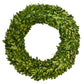 PRESERVED BOXWOOD WREATH - ROUND - 24 INCH