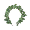 SILVER DOLLAR SEEDED EUCALYPTUS GARLAND - 60 INCH