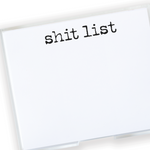 Luxe Black Shit List Notepad