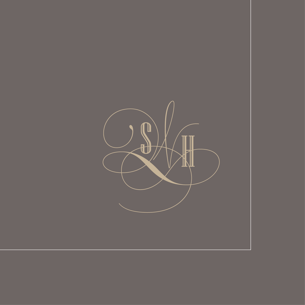Personalized Notable Napkin - Script Monogram