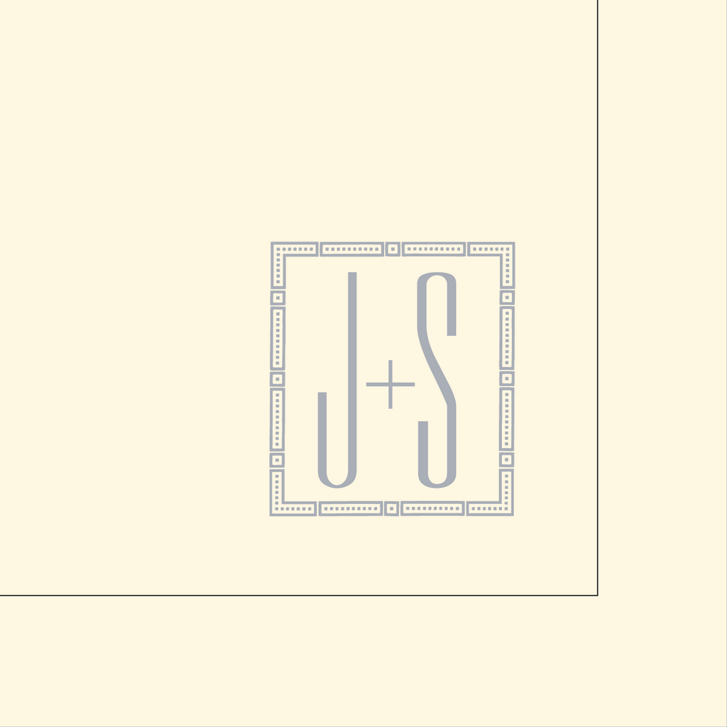 Personalized Notable Napkin - Modern Monogram