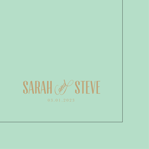Personalized Notable Napkin - Block