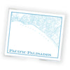Large Pacific Palisades Map Notepad