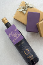 Personalized "Cheers" Script Wine Tag