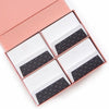 grand silk stationery box - blush + gray