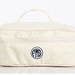 striped cosmetic case