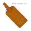 leather luggage tag