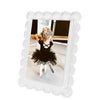 scalloped lucite frame - 6x8"