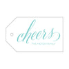 personalized "cheers" gift tag