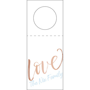 Personalized "Love" Wine Tag