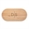 personalized maple wood oval board