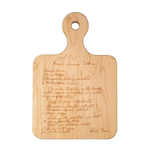 Engraved Maple Wood Recipe Board