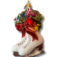 hand painted ornament - ice skates