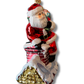 hand painted ornament - santa's on the roof!