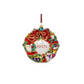 hand painted ornament - wreath 90272