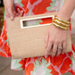 Chloe Clutch - Straw