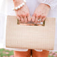 Chloe Clutch - Straw