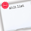 Large Black Shit List Notepad