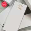 Long Skinny Gold Foil You + Me