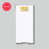 long skinny gold foil flag