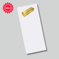 long skinny gold foil butter
