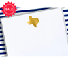 Large Gold Foil Texas Notepad