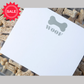 Large Taupe Woof Notepad