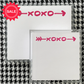 Small Square Pink XOXO Notepad