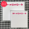 Small Square Pink XOXO Notepad