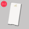 Long Skinny Gold Foil  Etc. Notepad