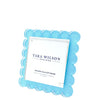 scalloped lucite frame - small