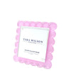 scalloped lucite frame - small