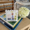 scalloped lucite frame - small