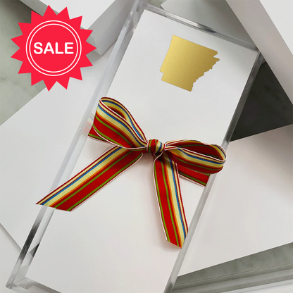 Long Skinny Gold Foil States Notepads