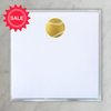 Small Square Gold Foil Baseball Notepad