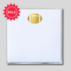 Small Square Gold Foil Football Notepad