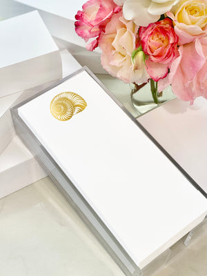 Buck Gold Foil Nautilus Notepad