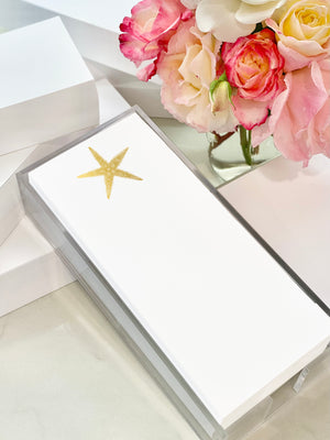 Buck Gold Foil Starfish Notepad