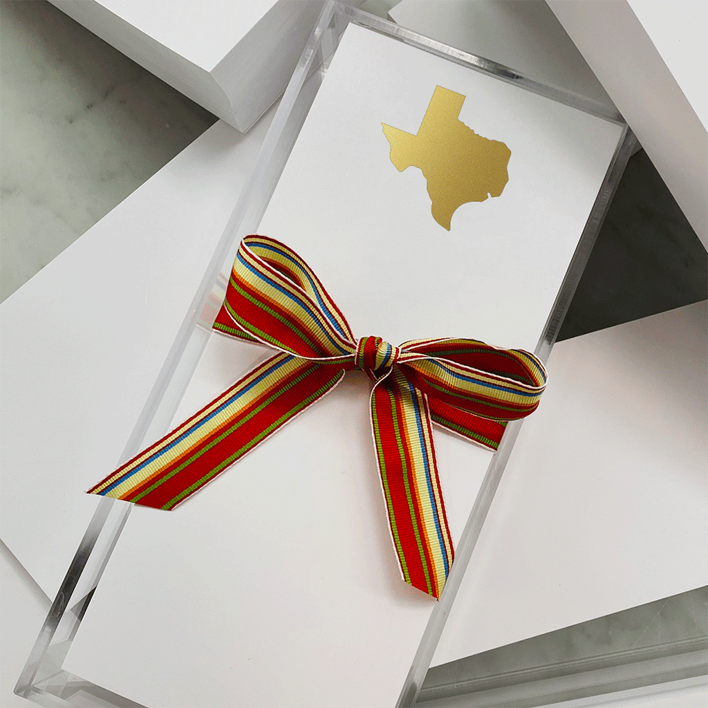 Buck Gold Foil States Notepad