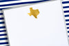 Large Gold Foil Texas Notepad