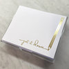 Large Gold Foil Pencil Notepad